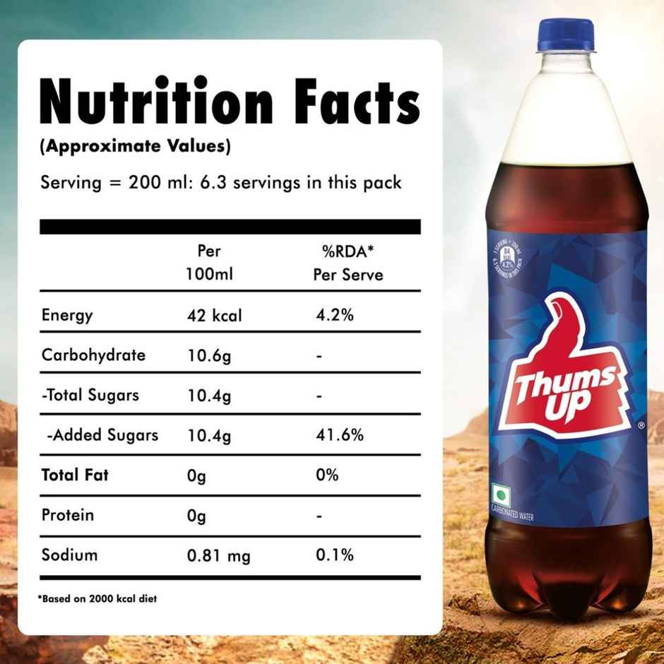 Thums Up | Cola Sparkling Soft Drink Pet Bottle | The Coca-Cola Company