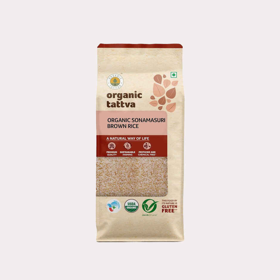 Organic Tattva Sonamasuri Rice Brown