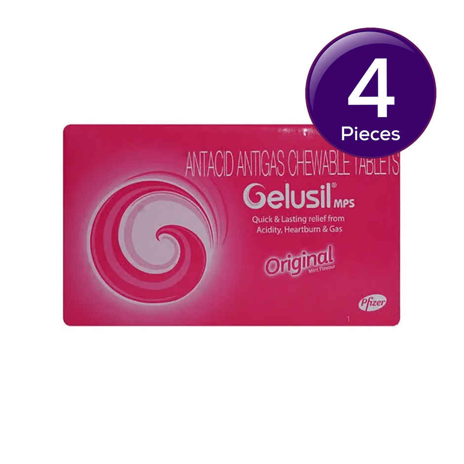 Gelusil Mps Original Mint Flavour Chewable Tablet