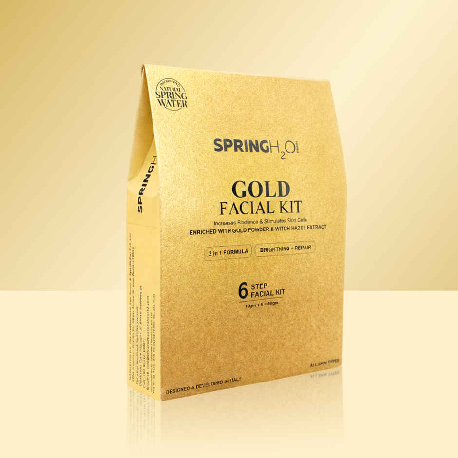 Spring H2O Gold Facial Kit - Buy at ₹315 Online | Instant Delivery - Zepto
