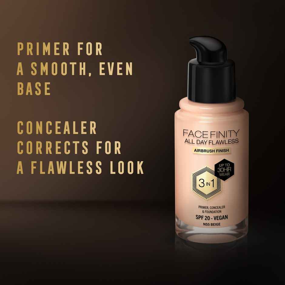 Max Factor Face Finity All Day Flawless 3 In 1 Foundation - Beige