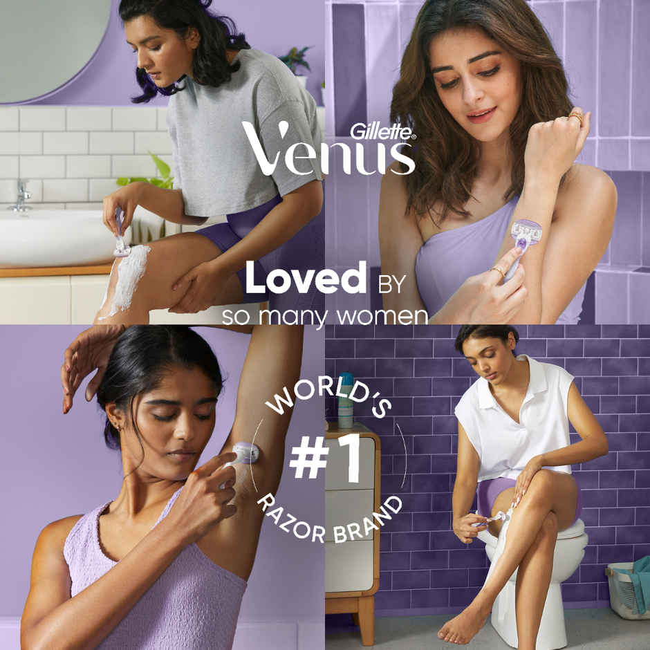 Gillette Venus Comfortglide Hair Removal Razor For Women With Avocado Oils & Freesia Scent