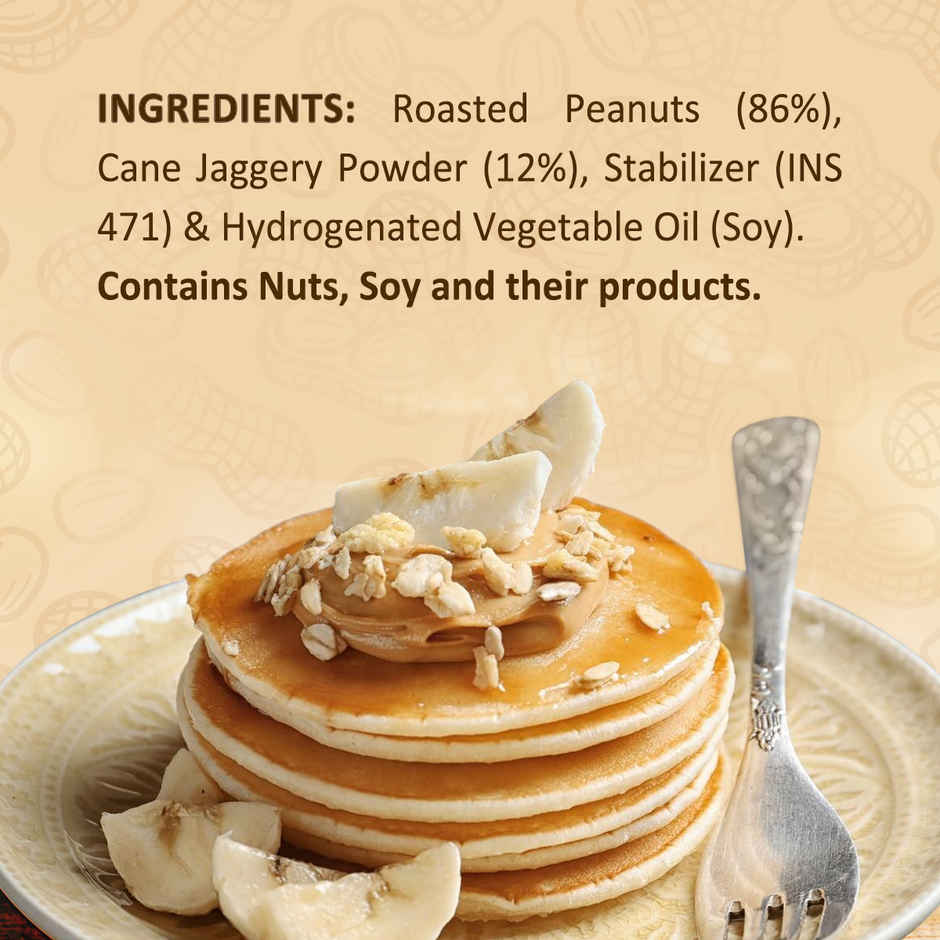 Sundrop Peanut Butter with Jaggery | Crunchy | With 25% Protein | No refined sugar