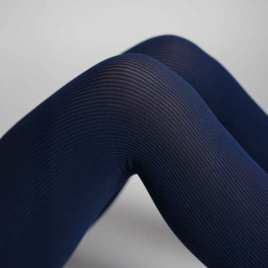 Theater RIbbed Stockings | Navy - Free Size