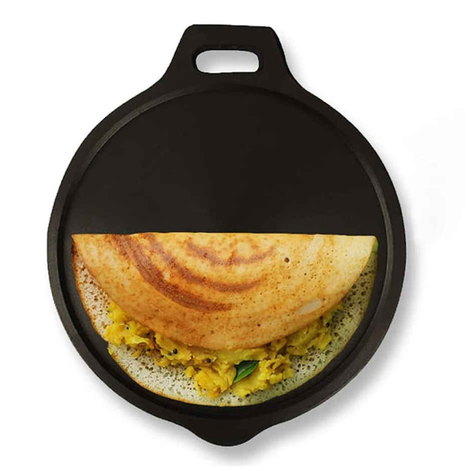 The Indus Valley Super Smooth Cast Iron Tawa for Dosa/Chapathi | 27.6cm/10.8 inch