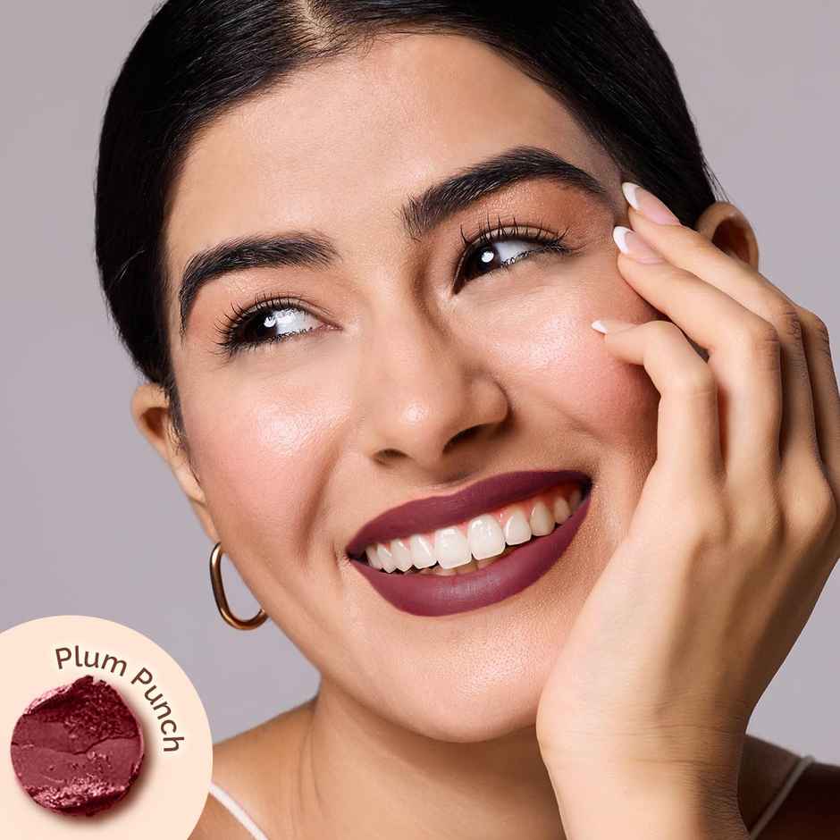 Mamaearth Moisture Matte Longstay Lipstick | 02 Plum Punch