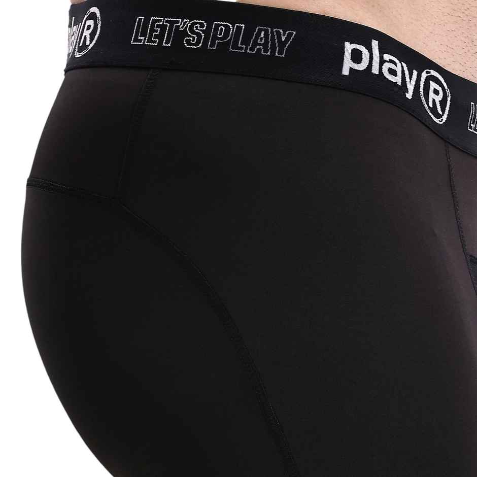 PlayR Men's Training Skin Shorts 95% Polyester 5% Spandex | Black - L