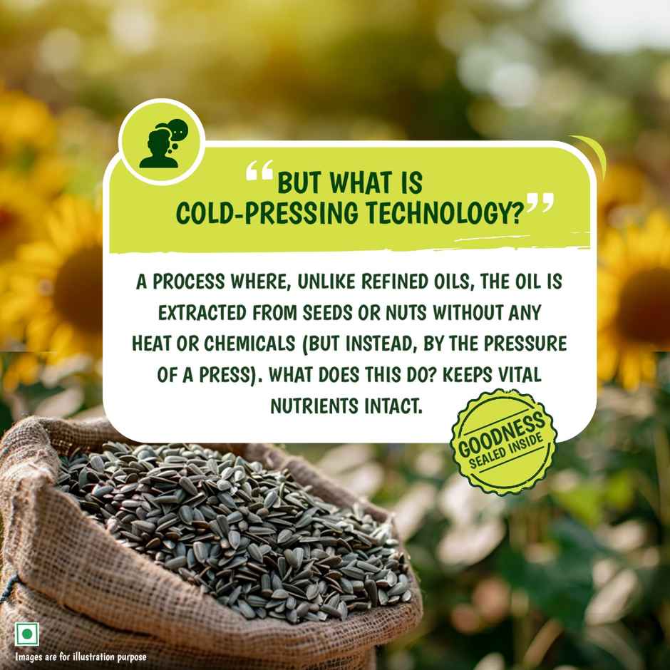 Tata Simply Better Sunflower Cold Pressed Oil | 100% Healthy Cooking Oil