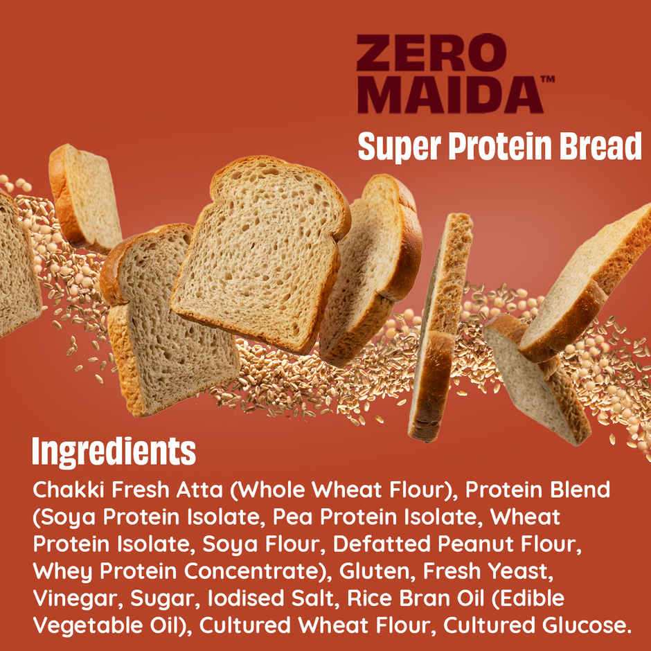 The Health Factory Zero Maida Super Protein Bread