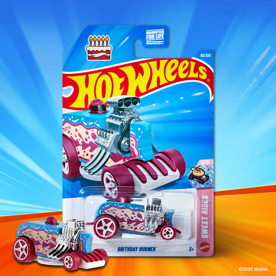 Hot Wheels Worldwide Basic Car HW BIRTHDAY BURNER Toy Car for Kids and Collectors