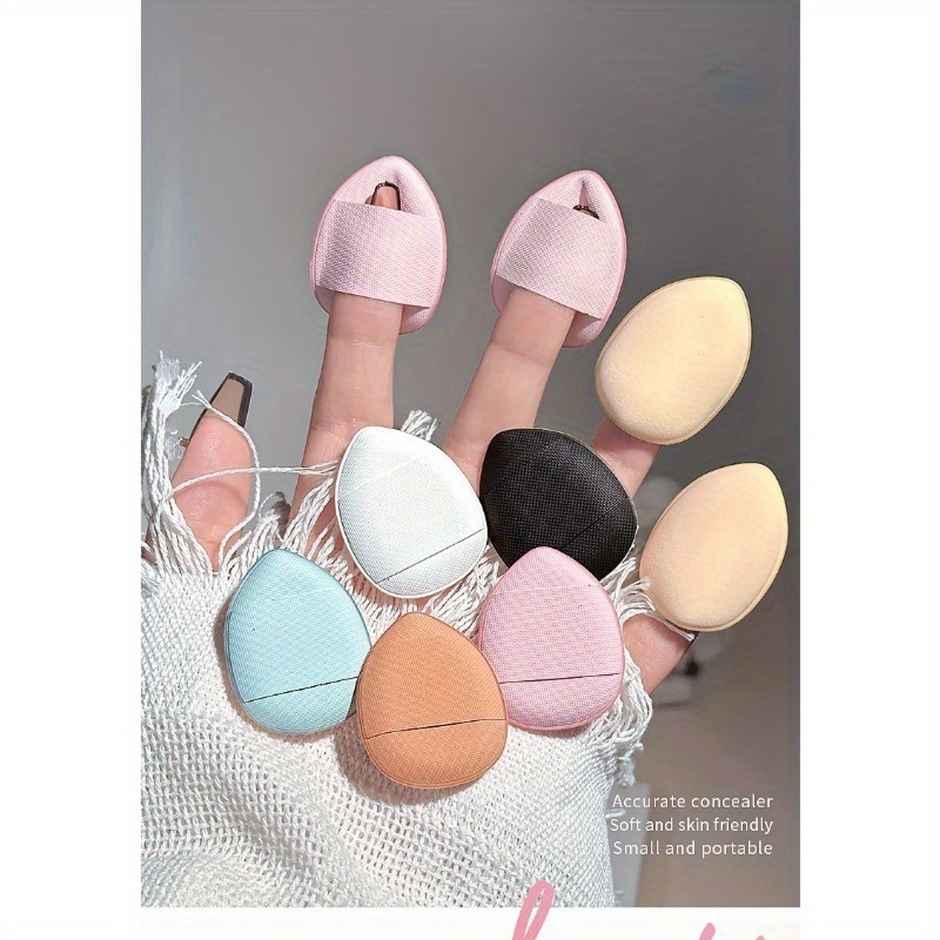 Chronex 5 Pcs Air Cushion Powder Puff Set | Ultra-Soft Wet & Dry Makeup Sponges For Face | AsBAUted