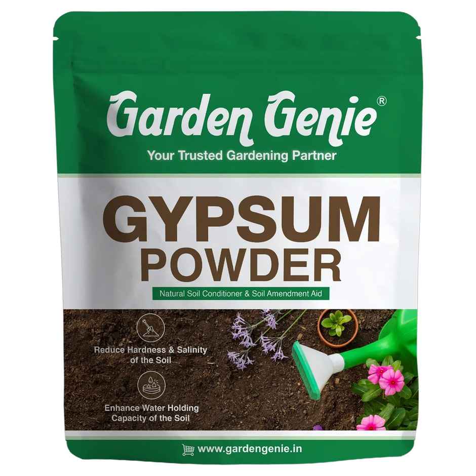 Garden Genie Gypsum Powder | Organic Plant Growth Fertiliser for Indoor and Outdoor Planters