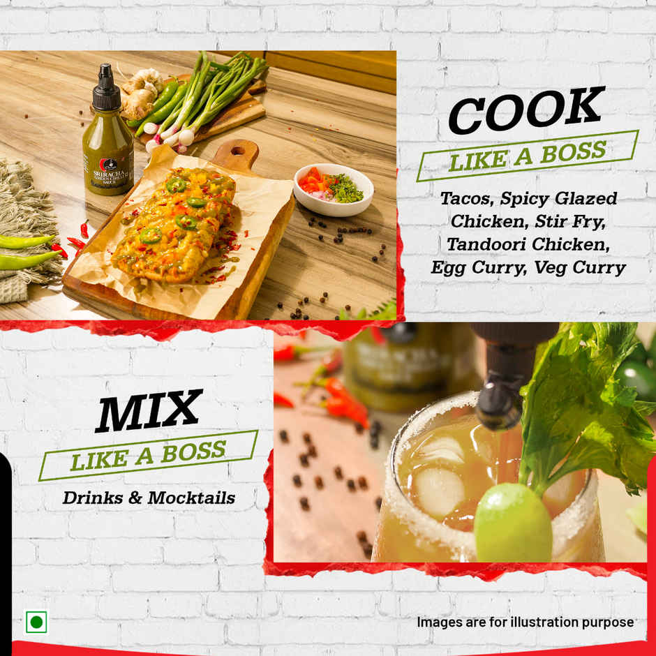 Ching's Secret Sriracha Green Chilli Sauce, Dip, Spread, Cook, Drizzle