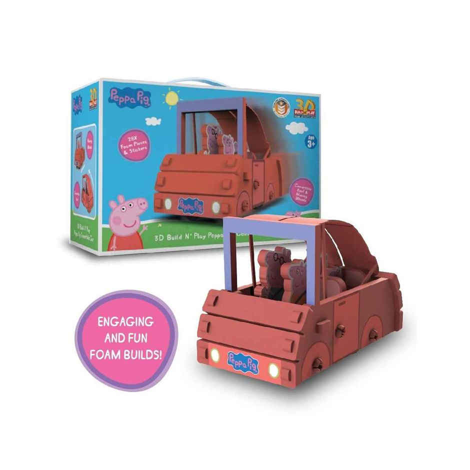 Li'l Wizards Peppa Pig 3D Build N' Play Convertible Car (Ages 3+)