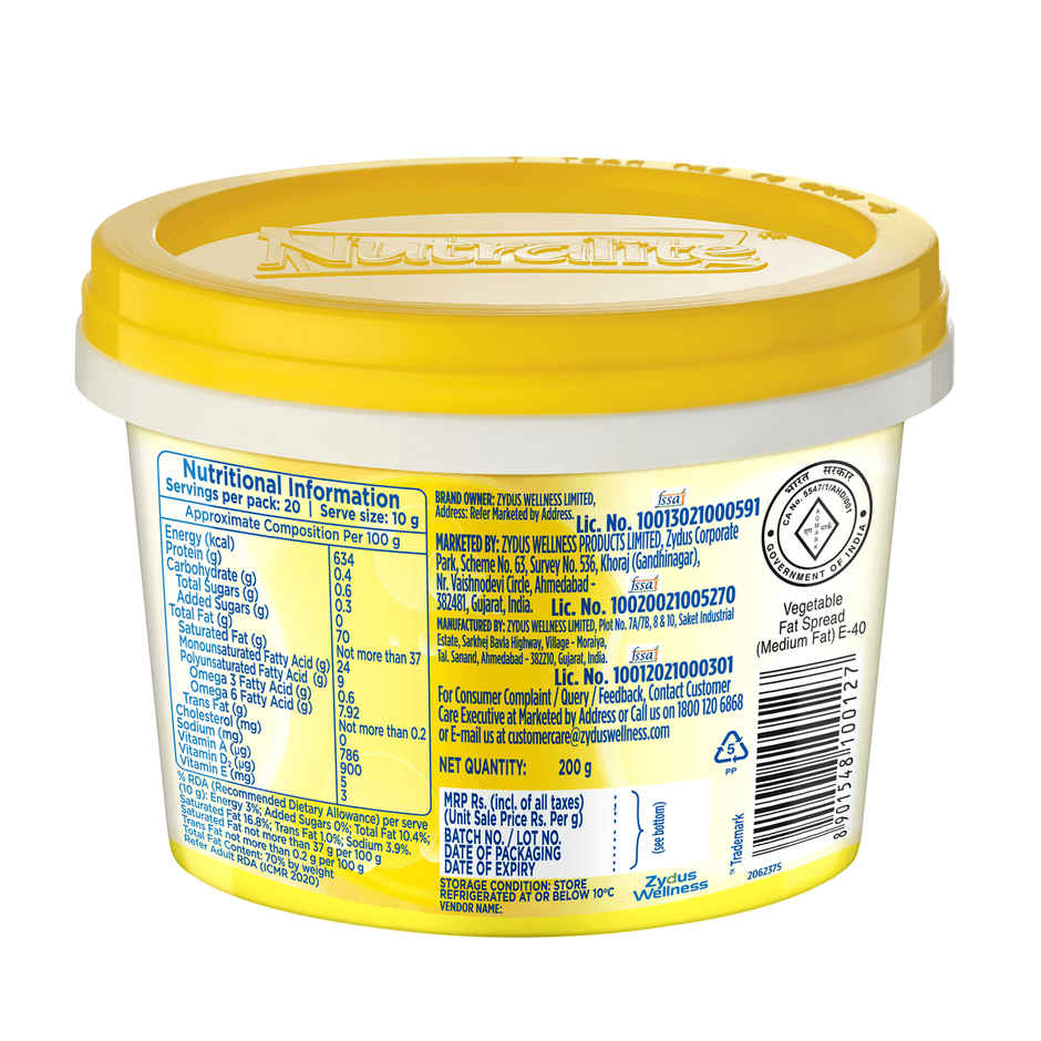 Nutralite Premium Fat Spread Tub