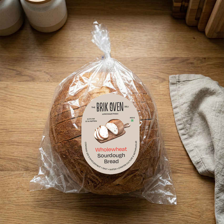 Brik Oven Whole Wheat Sourdough Bread