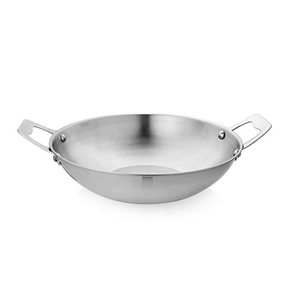 Vinayak Cookware Set (Kadai - 2600 ml Sauce Pan - 1000 ml Fry Pan - 1380 ml, Stainless Steel)