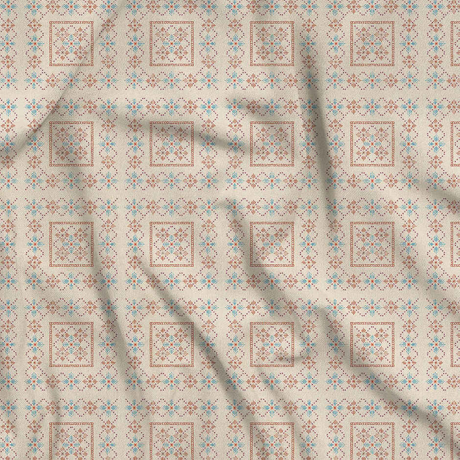 Boutique Living Geo Art (Cottage Garden) 100% Cotton 300 TC King Bedsheet with 2 Pillow Covers