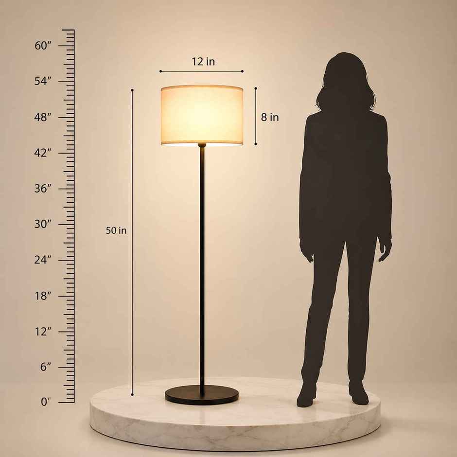Homesake Modern Floor Lamp | Mid-Century Pole Lamp Light for Living Room | Bedroom Room Office
