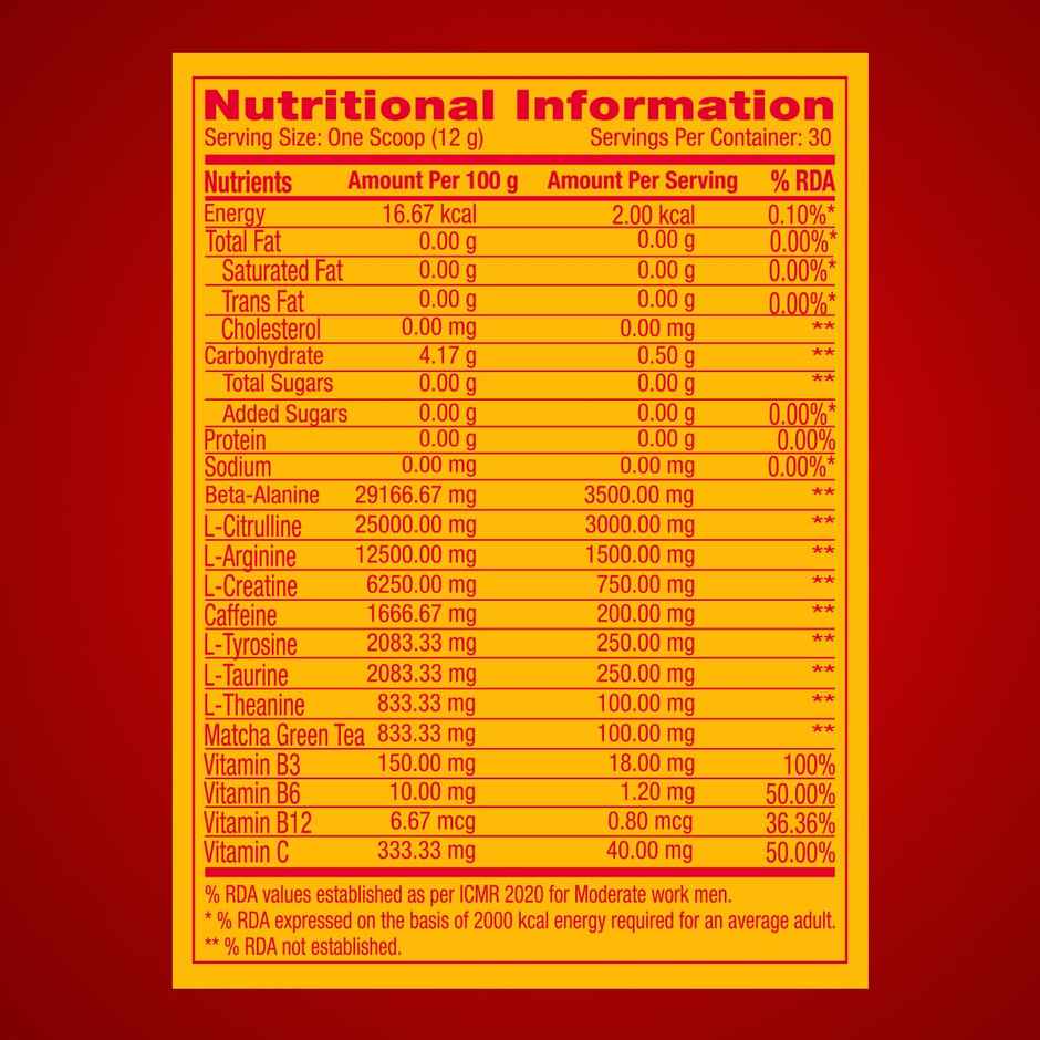 GNC Pro Performance Pre Workout Blood Orange | 30 Servings