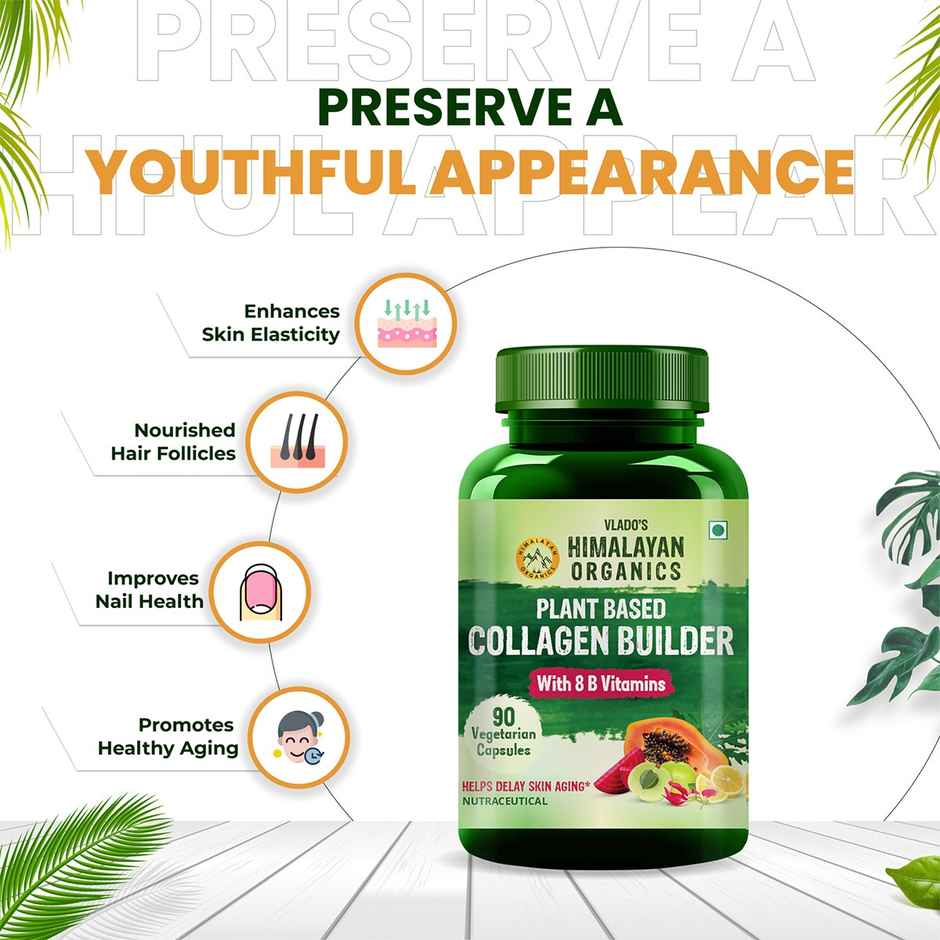 Himalayan Organics Plant Based Organic Collagen Builder 90 Capsules