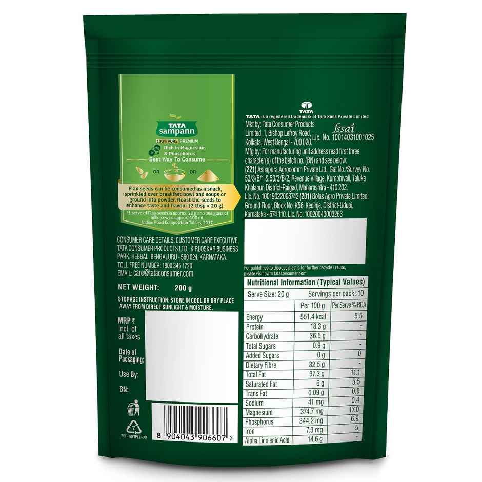 Tata Sampann 100% Pure Premium Flax Seeds