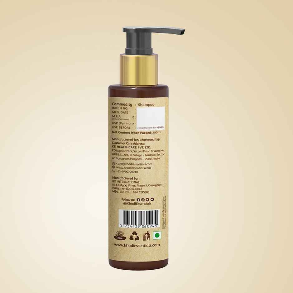 Khadi Essentials Red Onion Shampoo Boosts Hair Growth Controls Hair Fall Reduces Frizz