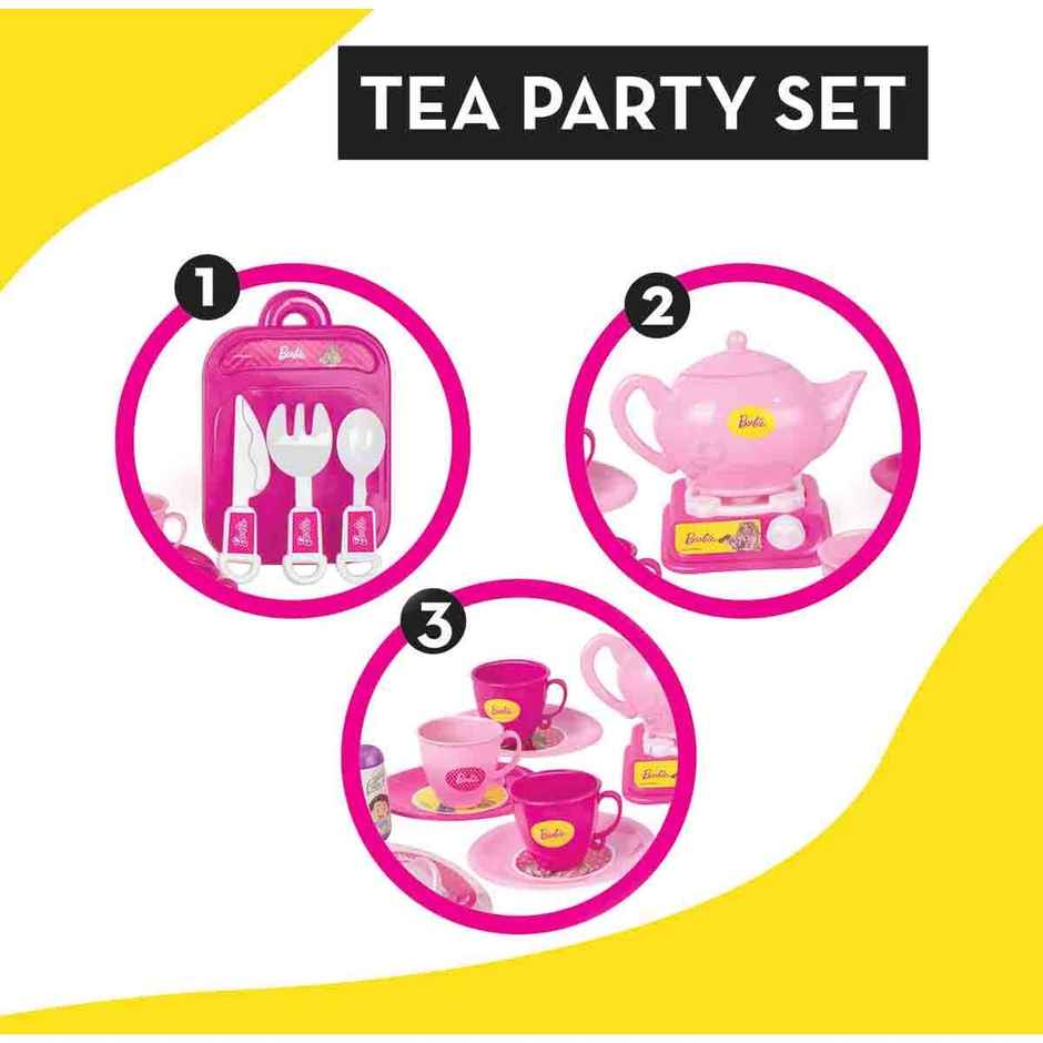 Itoys Tea Party Set Box- Barbie(Colour May Vary)