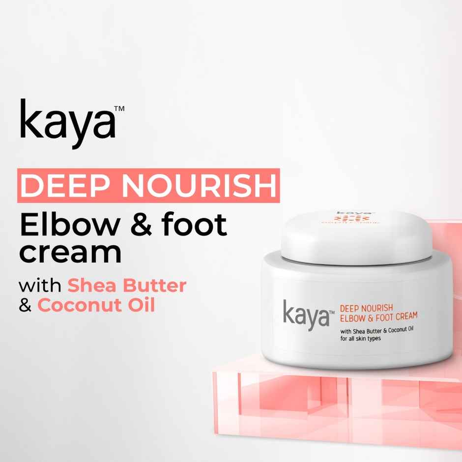 Kaya Deep Nourish Elbow & Foot Cream With Shea Butter & Coconut Oil For Cracked Heels