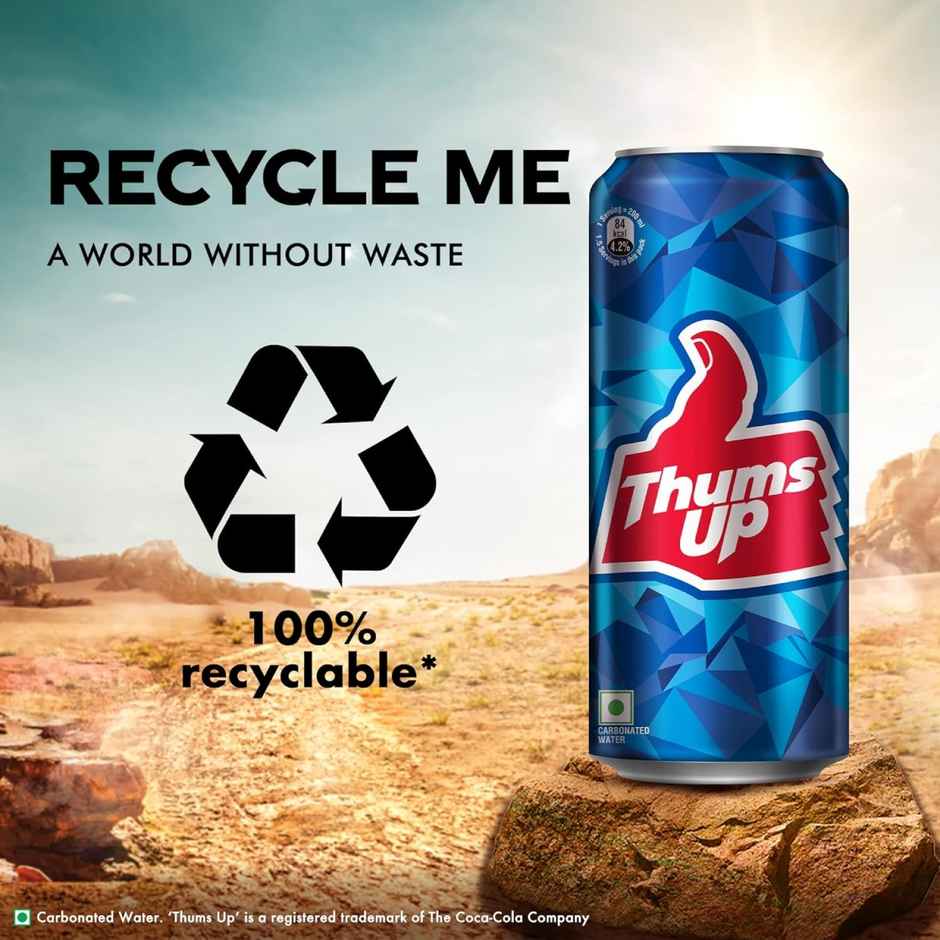 Thums Up Soft Drink Can | Carbonated Beverage