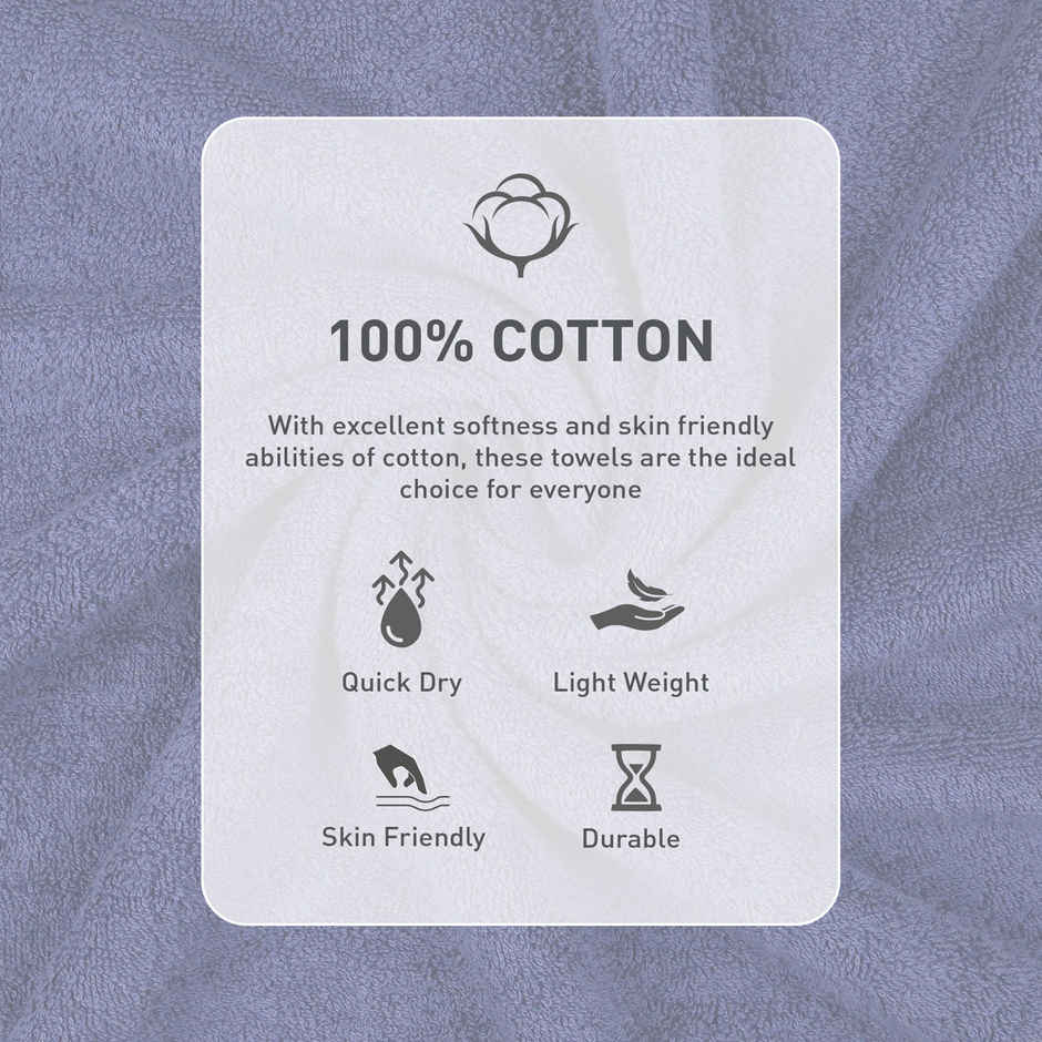 Mytrident Urban Comfort Cotton Bath Towel | New Navy