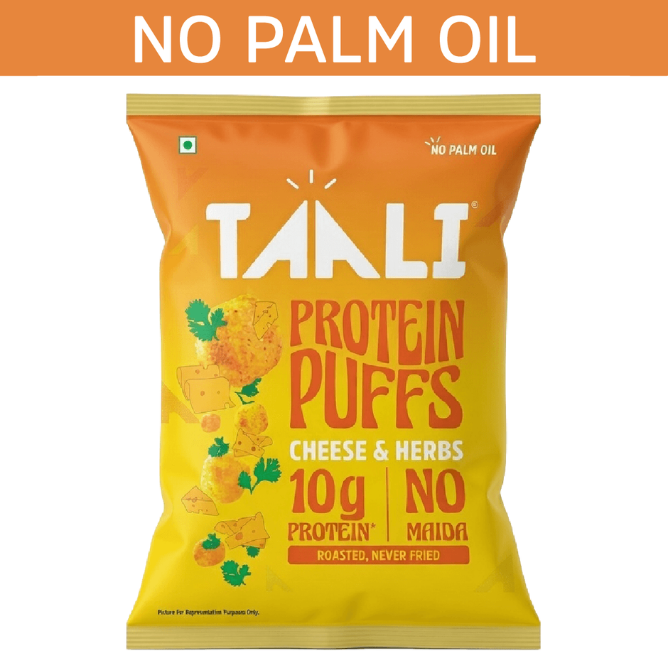 Taali Protein Puffs - Cheese Balls, Roasted, Corn & Jowar Puff, No Maida