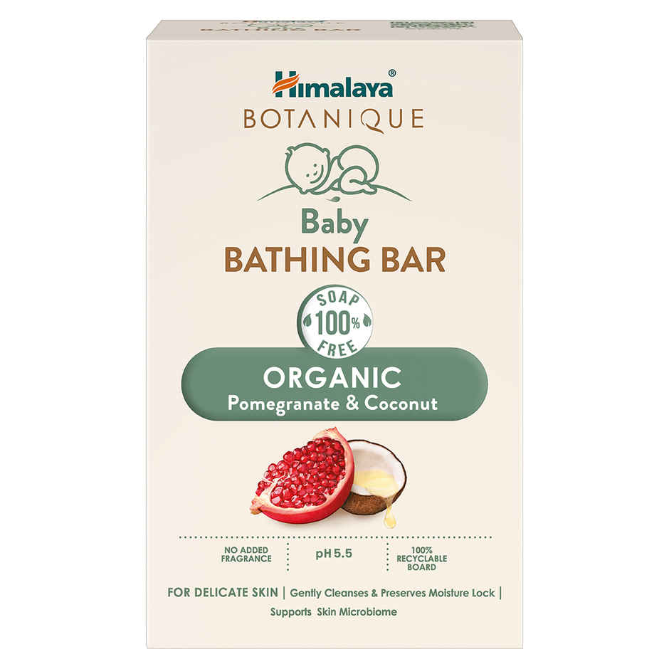 Himalaya Botanique Baby Bathing Bar | Organic | No Tears | Preserves Moisture | Dermatologically Tested