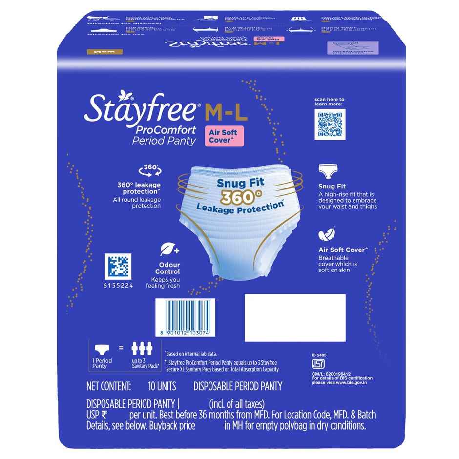 Stayfree ProComfort Period Panty | M-L