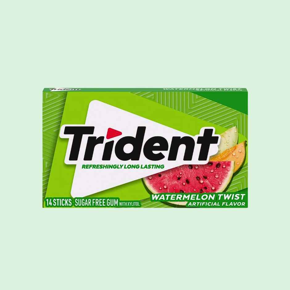 Trident Sugar Free Chewing Gum Watermelon Twist