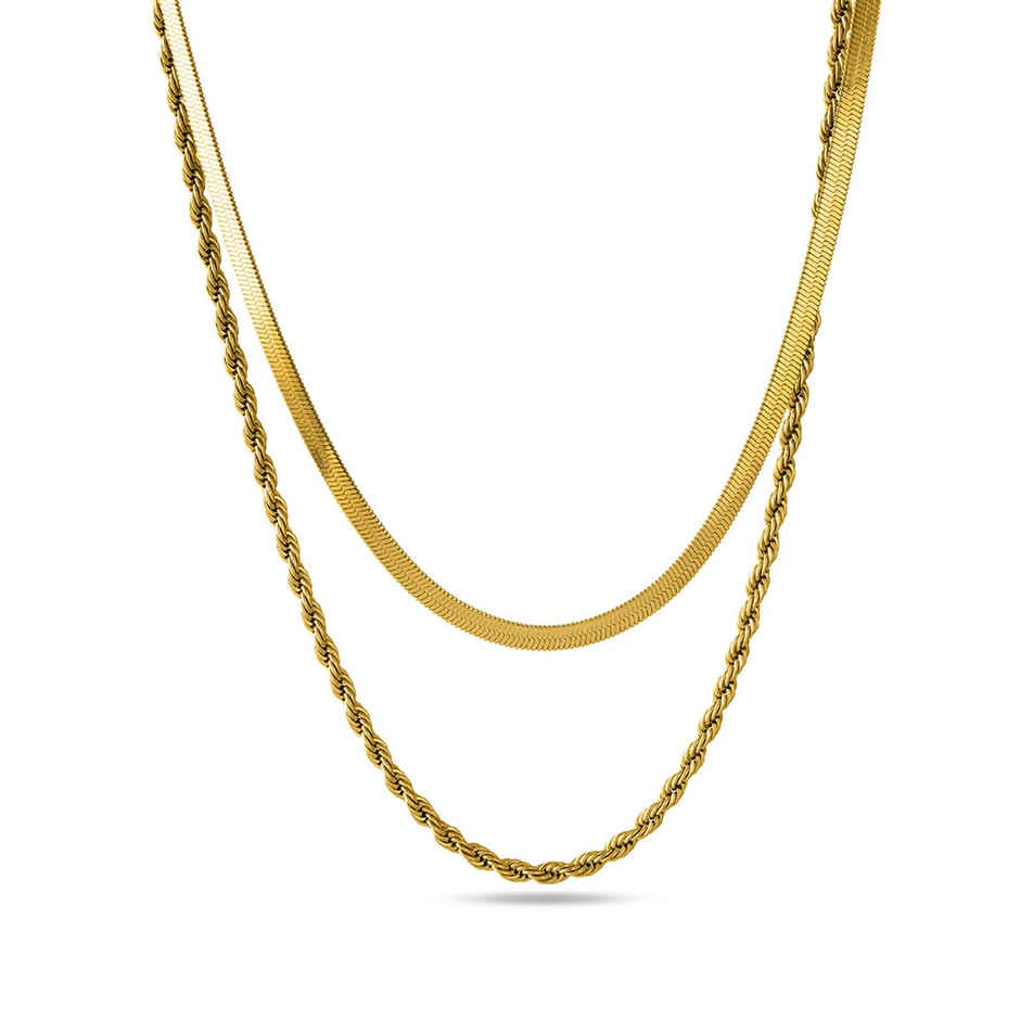 Palmonas Rope N Snake Chain For Womens | Waterproof And Anti-Tarnish