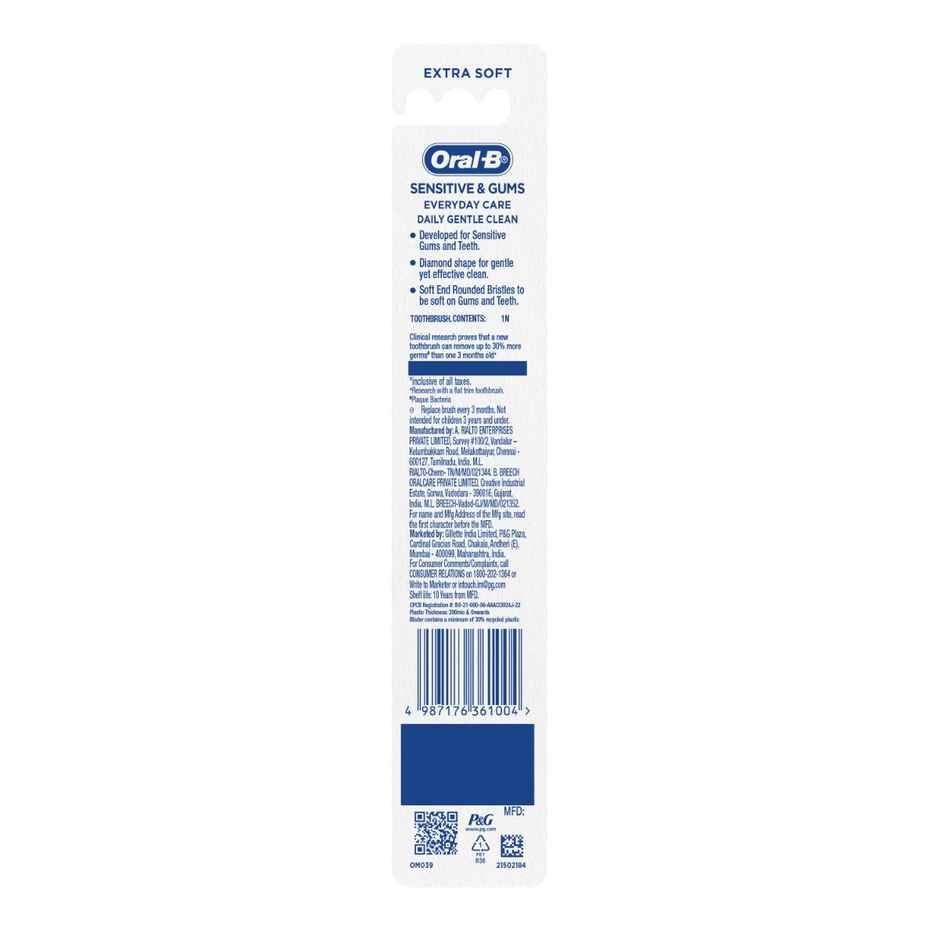 Oral B Extra Soft Sensitive Care Everyday Toothbrush