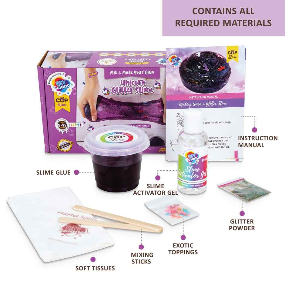 DIY Science Unicorn Glitter Slime Kit