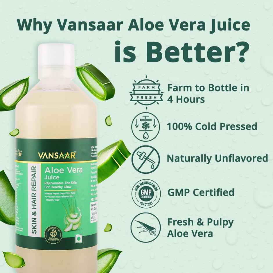 Vansaar 45+ Aloe Vera Juice