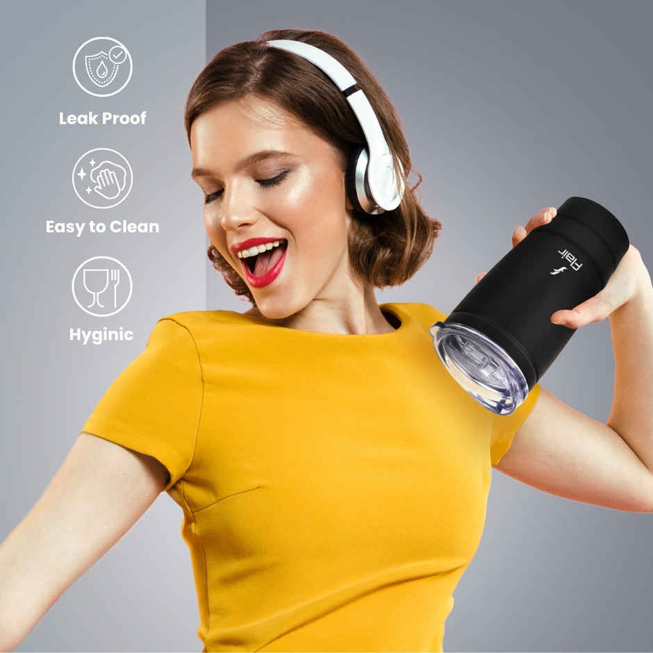 Flair Moka 500 ml Stainless Steel Travel Mug | Matt Black