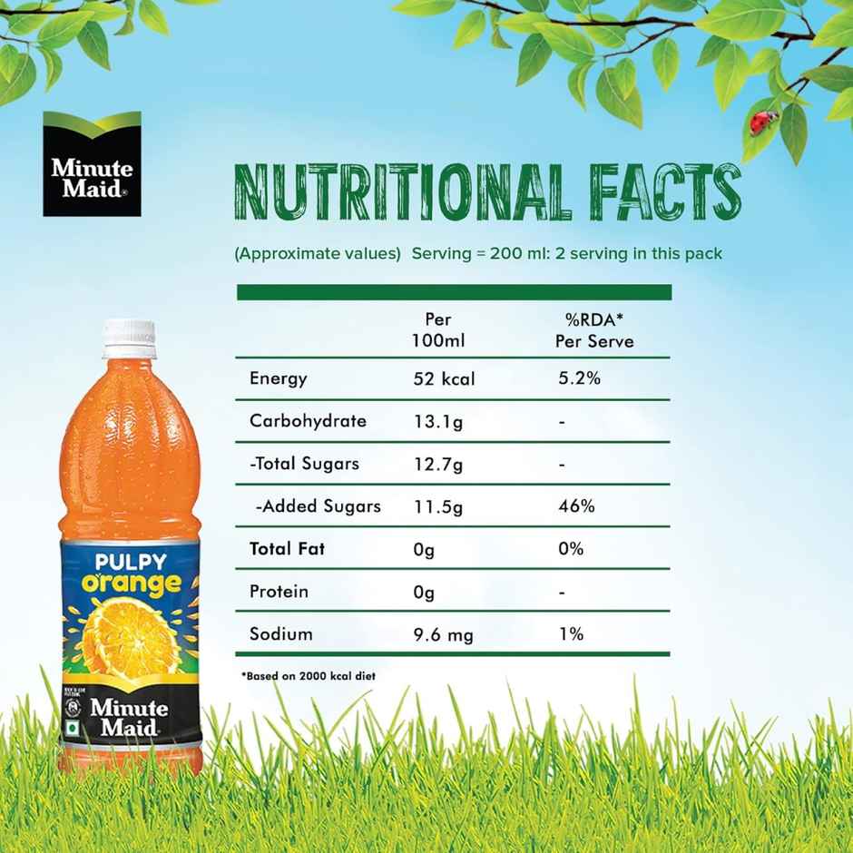 Minute Maid Pulpy Orange| Orange Fruit Drink with Pulp | The Coca-Cola Company