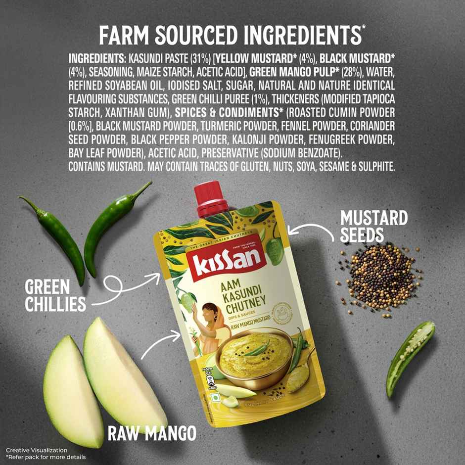 Kissan Aam Kasundi Chutney Pouch