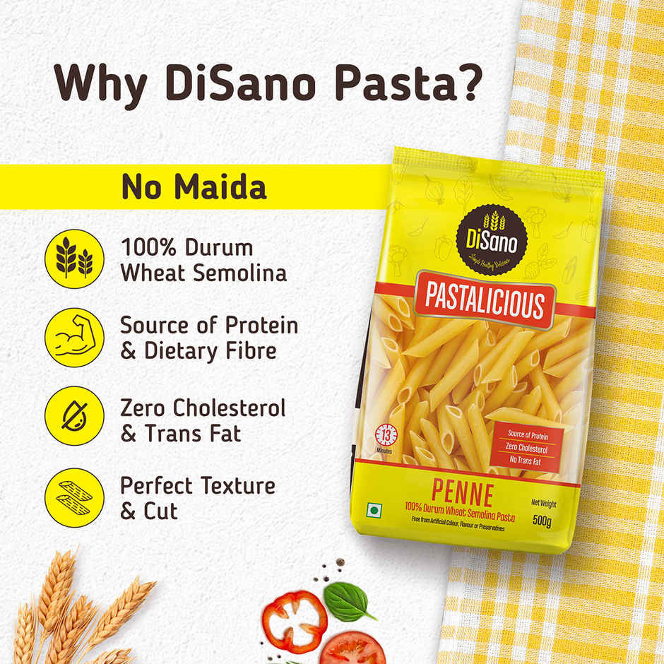 Disano Penne Pasta, Durum Wheat, No Maida