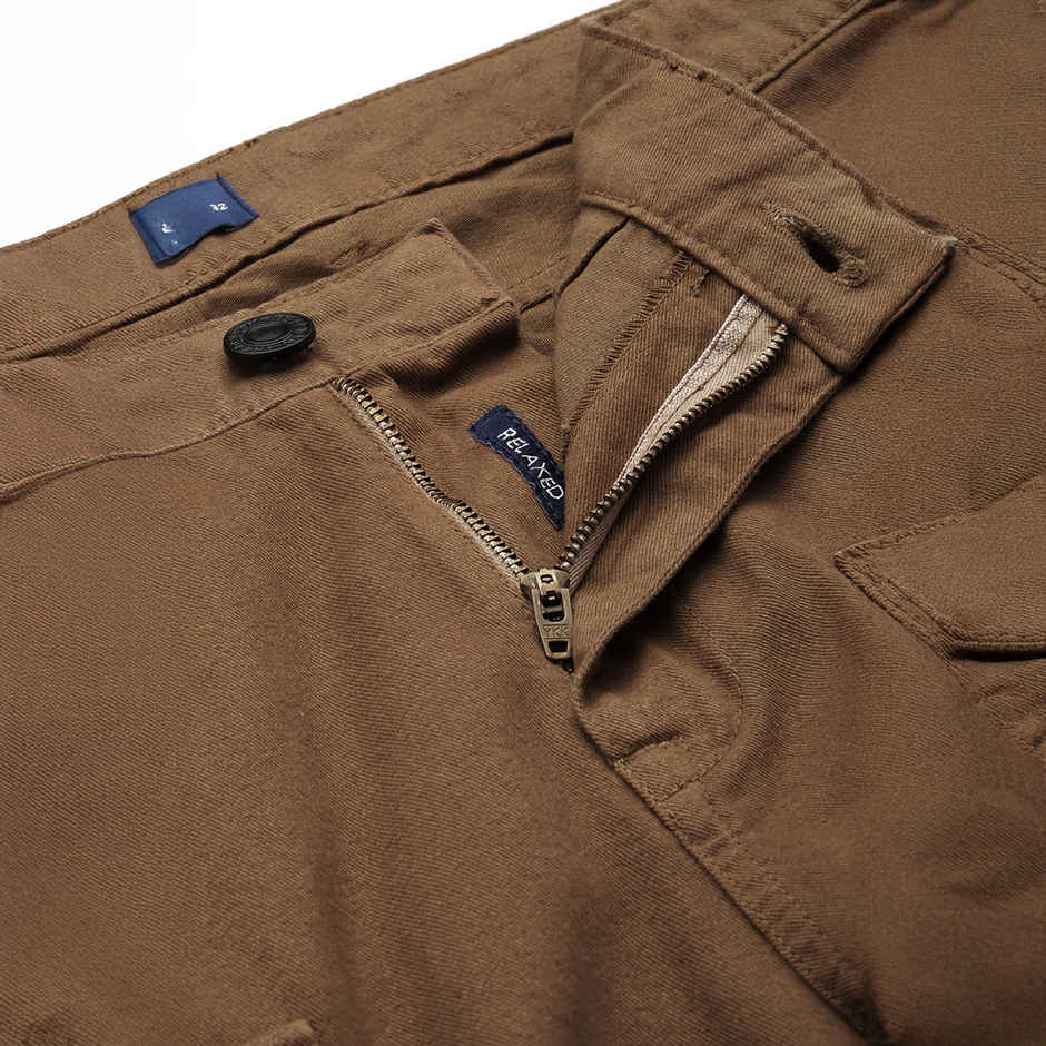 Bene Kleed Men's Relax Fit Cargo Trousers | Brown - 30