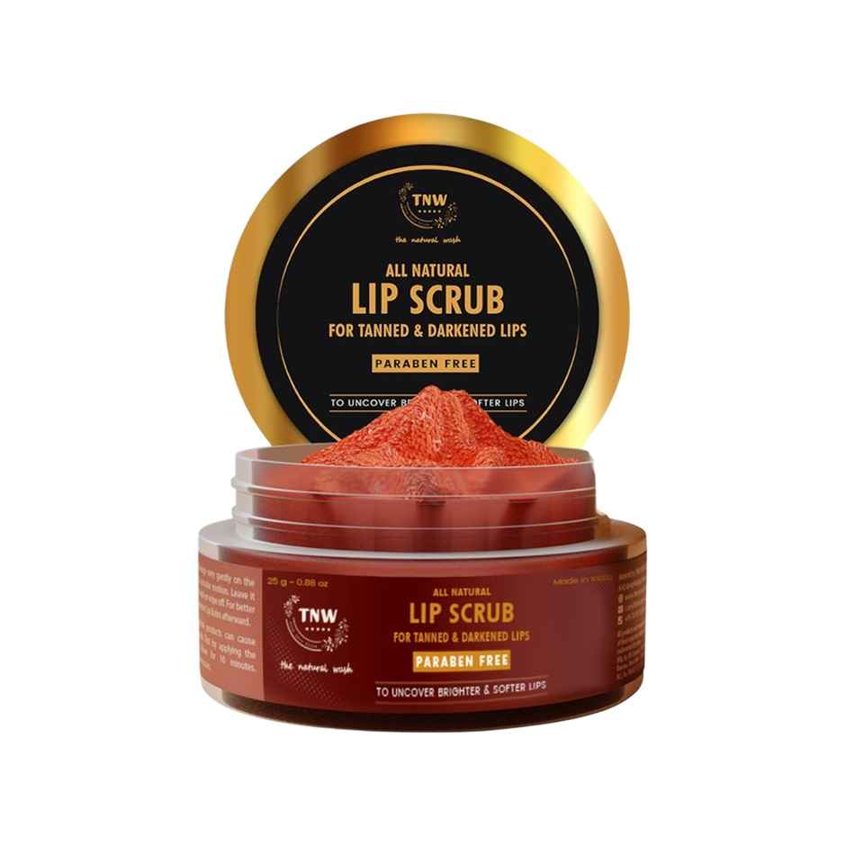 TNW The Natural Wash Lip Lightening Exfoliating Lip Scrub Balm for Tanned Darkened Lips