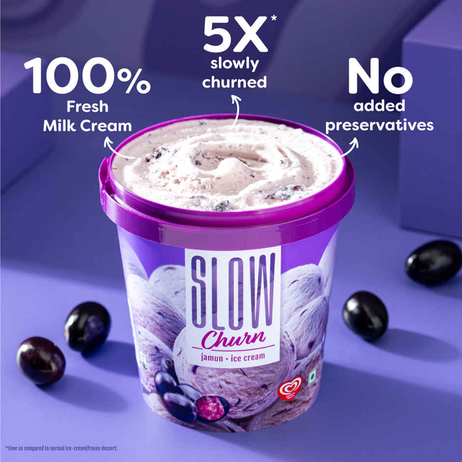 Slow Churn Jamun Ice Cream Tub