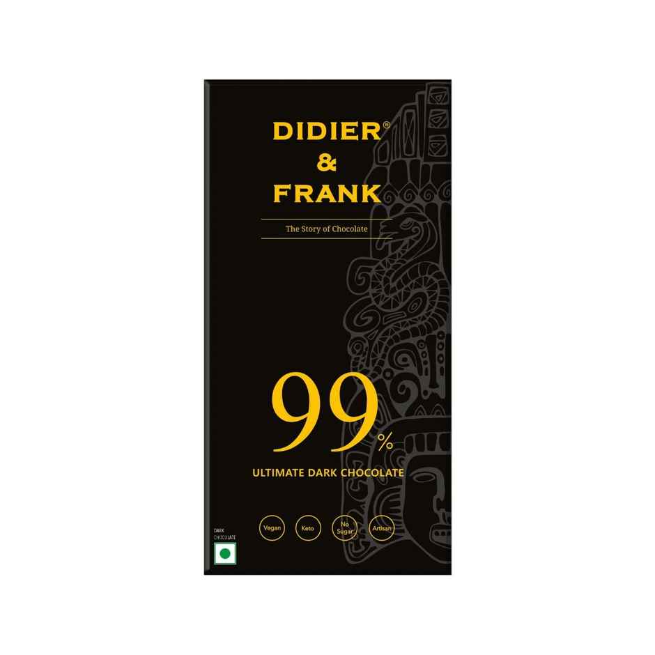 Didier & Frank 99% Dark Chocolate Bar | Premium & Indulgent