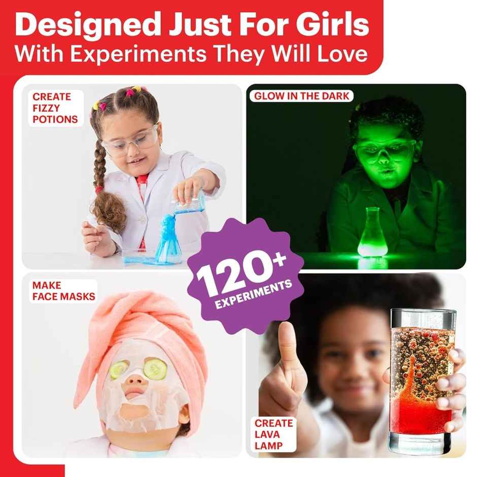 Einstein Box Ultimate Girls' Science Kit For Girls Ages 6-8-10-12 Years