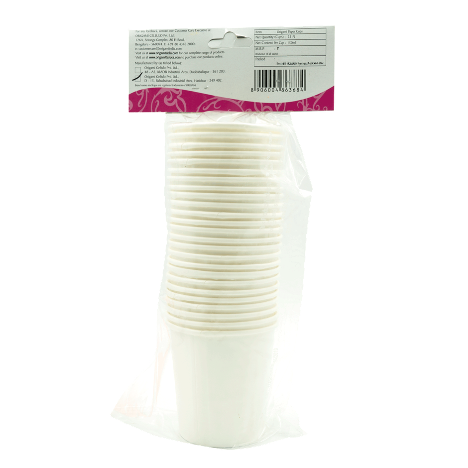 Origami Disposable Paper Cups | 150 ml