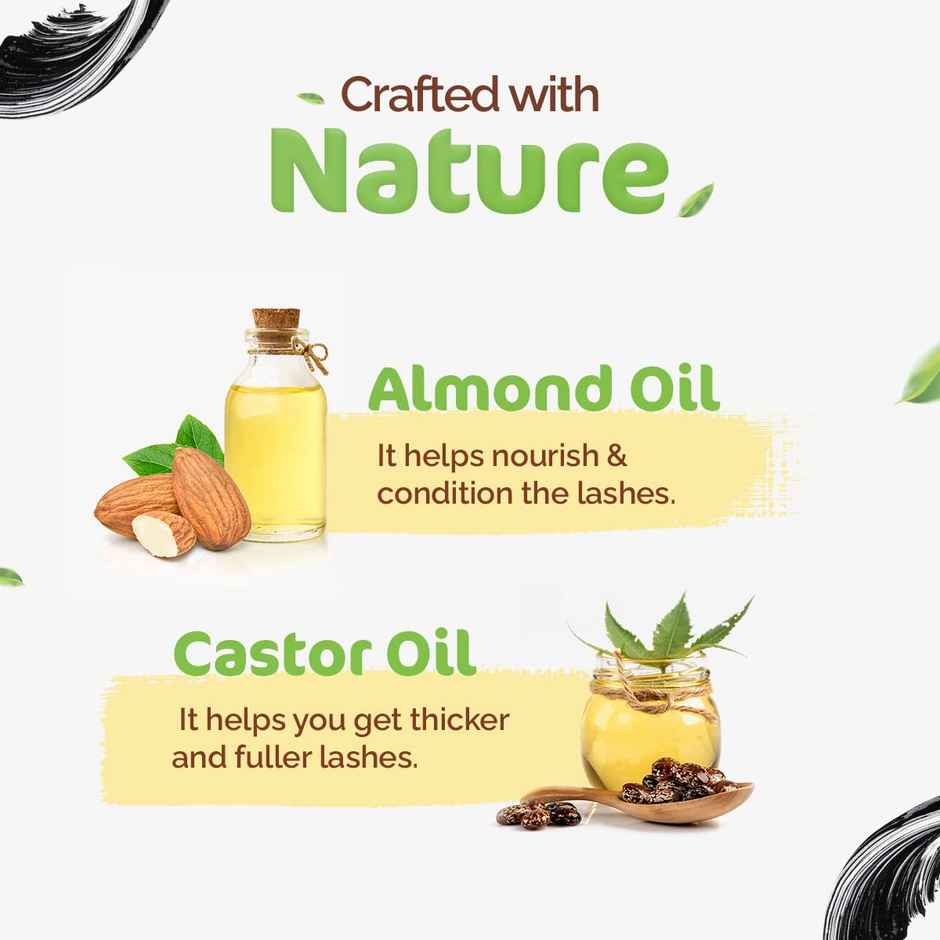 Mamaearth Lash Care Volumizing Mascara With Castor Oil & Almond Oil For 2x Instant Volume